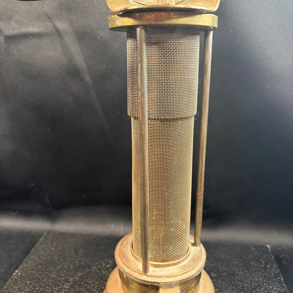 E. Thomas & Williams Cambrian Works Brass Miners Safety Lamp Aberdare Wales UK